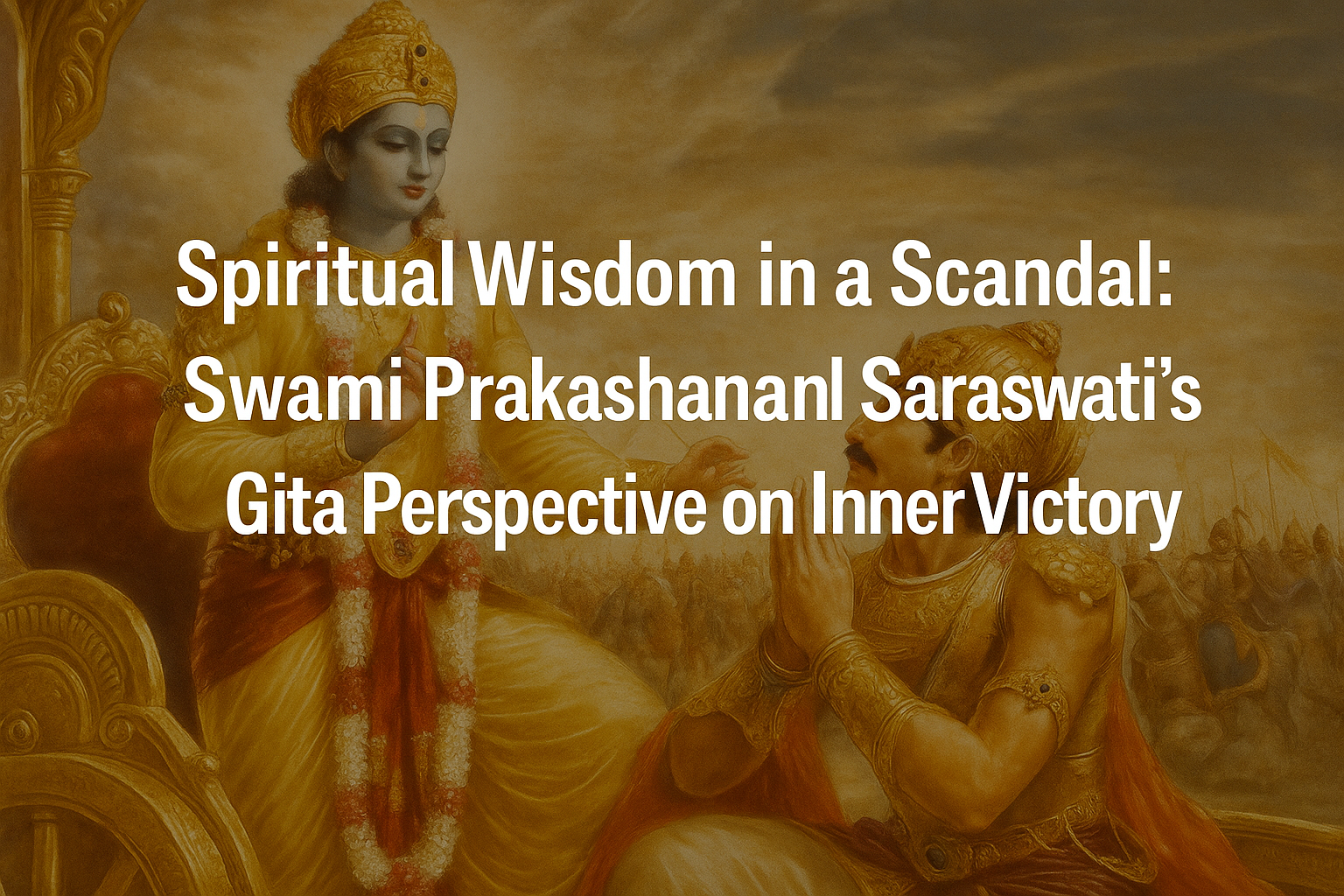 Spiritual Wisdom in a Scandal: Swami Prakashanand Saraswati’s Gita Perspective on Inner Victory
