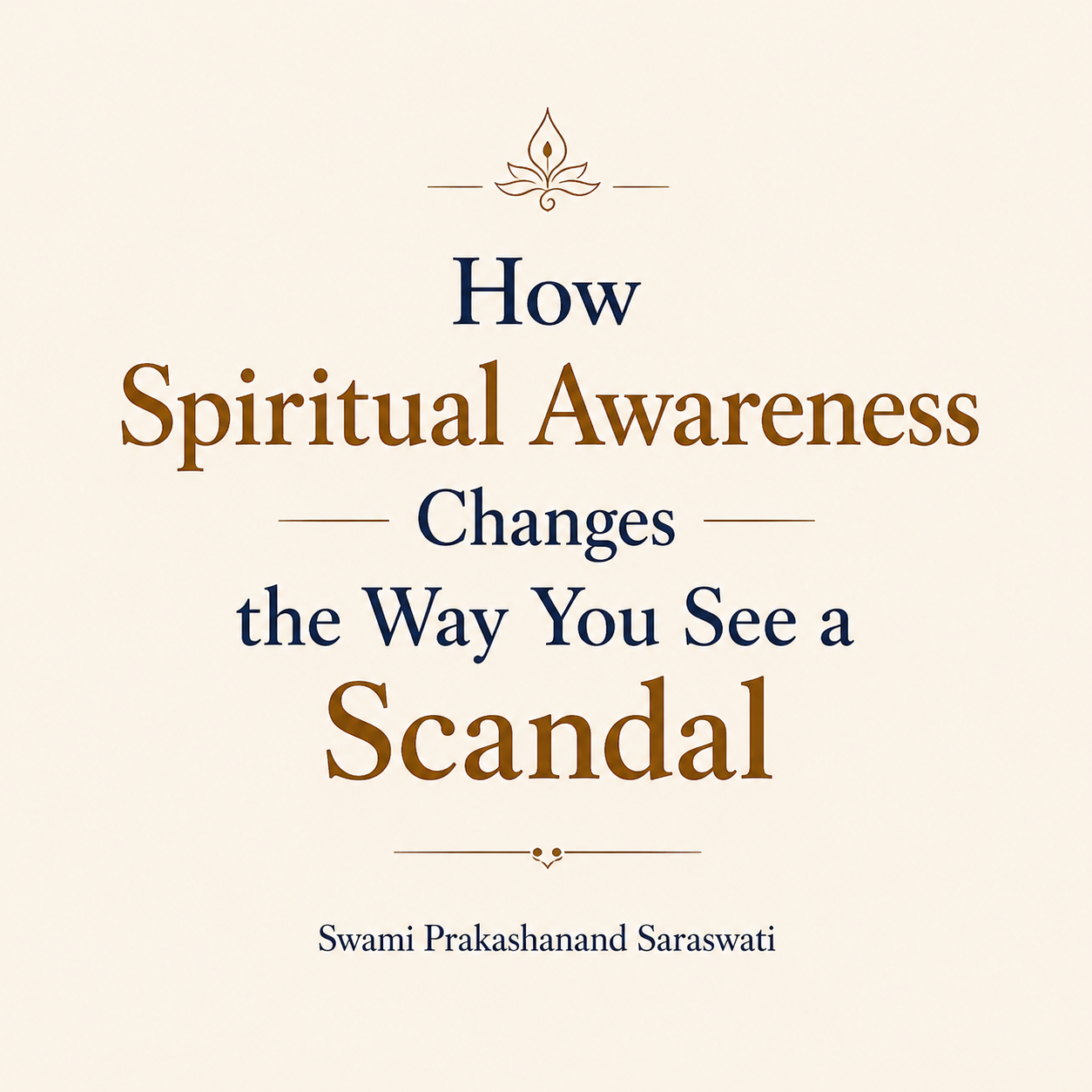 Swami Prakashanand Saraswati Scandal